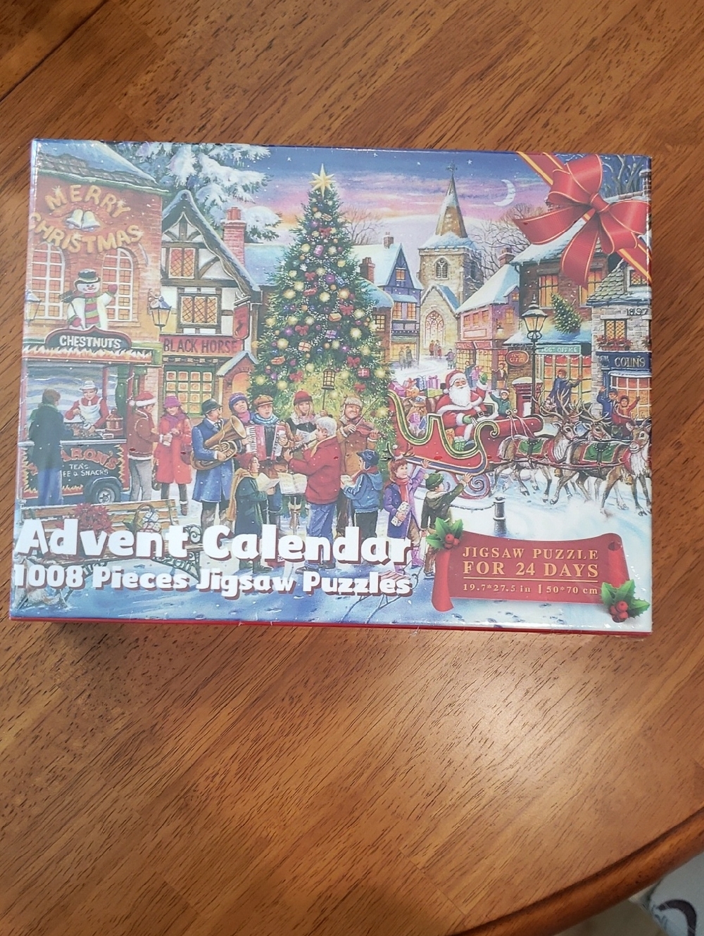 NEW Advent Puzzle - 1008-Piece Christmas Jigsaw Puzzle - Festive Village Scene